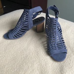 Strappy Blue Heels By Guess